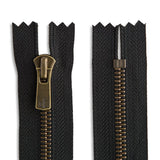 YKK Excella #5 Antique Brass Pant/Skirt/Dress Zipper - Premium Zippers from Herdzco Supplies - Just $15.99! Shop now at Herdzco Supplies