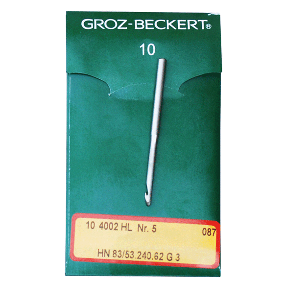 Groz-Beckert Lock Stitch Mckay Needle #4002HL NR. 5 - Premium Needles from Herdzco Supplies - Just $15.99! Shop now at Herdzco Supplies