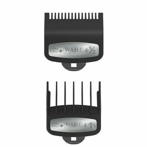 Wahl Premium Clipper Cutting Guides Guards Metal Clip On Set (#1/2) & (#1 1/2) - Premium Guards from Herdzco Supplies - Just $14.99! Shop now at Herdzco Supplies
