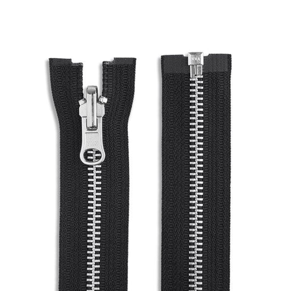 YKK #5 Aluminum Reversible Jacket Zipper - Premium Zippers from Herdzco Supplies - Just $18.99! Shop now at Herdzco Supplies